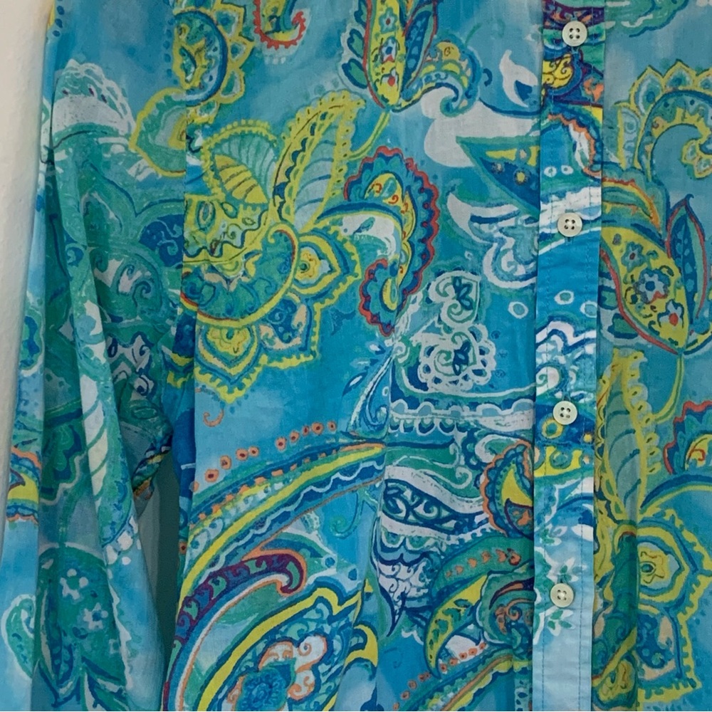 Lauren Ralph Lauren Button Down Top - Picture 3 of 8